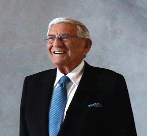 A headshot of Eli Broad