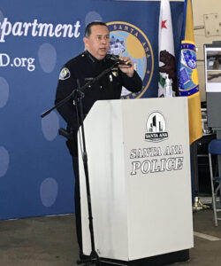 A photo of Valentin at Operation Community First press conference