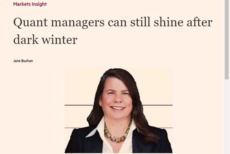 A screenshot of Jane Buchan's article in the Financial Times