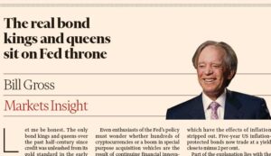 A screenshot of the Financial Times article by Bill Gross