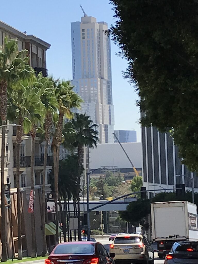 A photo of The Conrad on Bunker Hill at street-level 