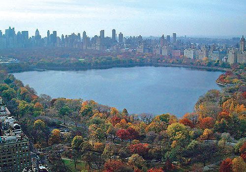 A photo of the Jacquline Kennedy Onassis Reservoir